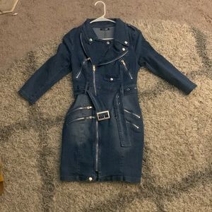 Fashion Nova denim dress size medium nwt